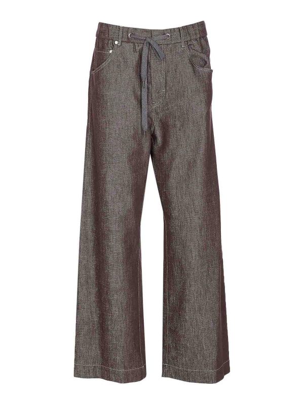 Brunello Cucinelli Pantalons Décontractés - Marron