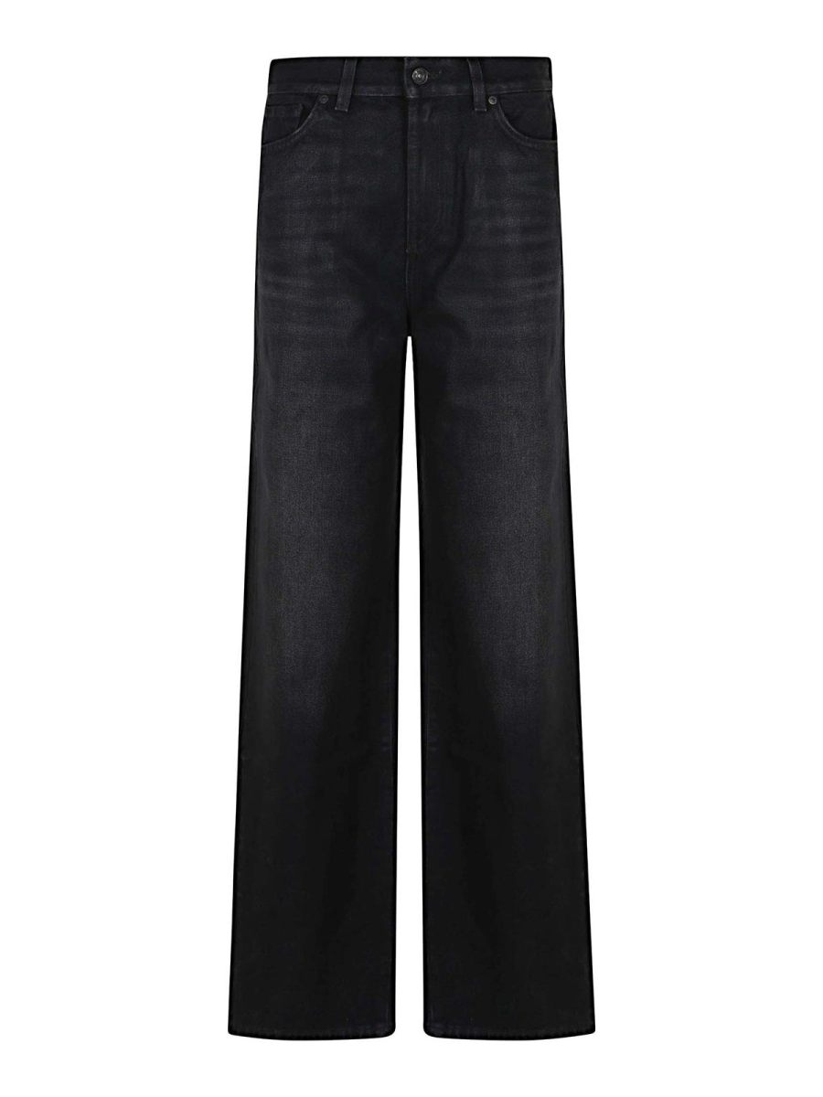 7 For All Mankind Jean Droit - Noir