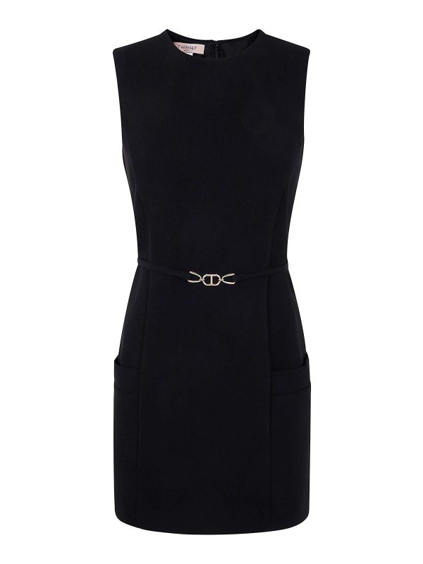 Twinset Robe Courte - Noir