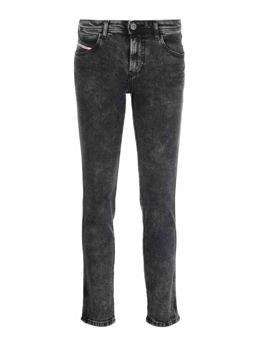 Diesel Jean Droit - Foncé Délavé