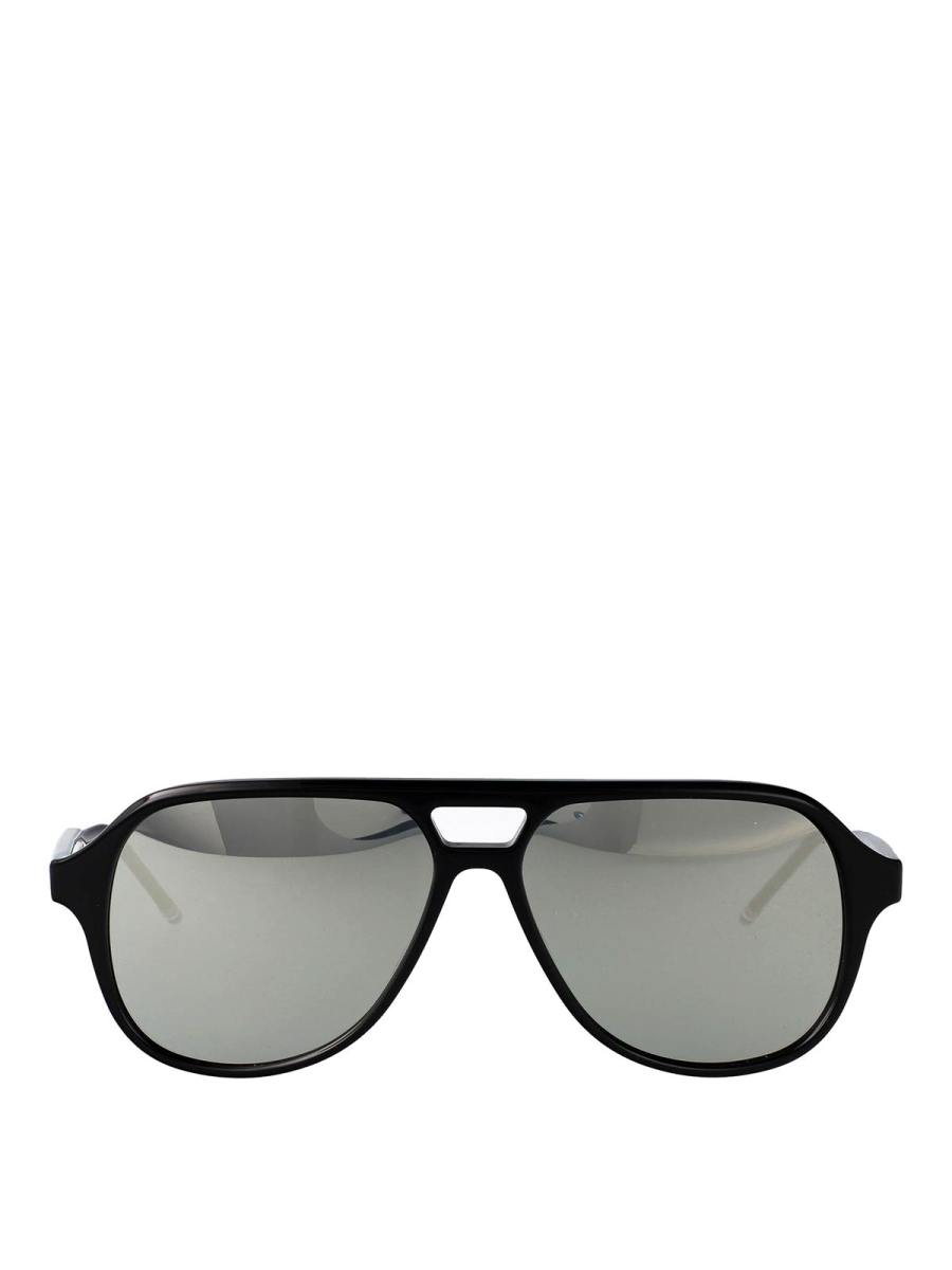 Thom Browne Lunettes De Soleil - Noir