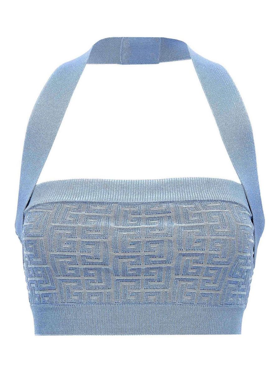 Balmain Top - Bleu Clair