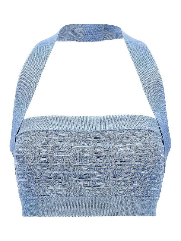 Balmain Top - Bleu Clair