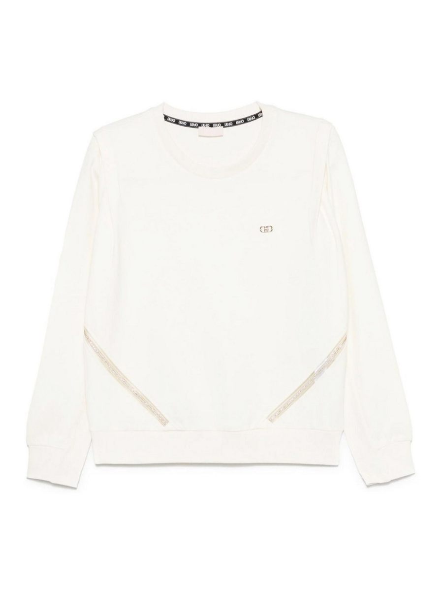 Liu Jo Pull Col Rond - Blanc