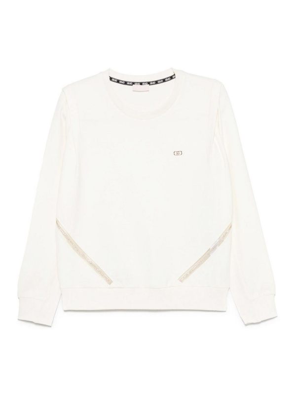 Liu Jo Pull Col Rond - Blanc