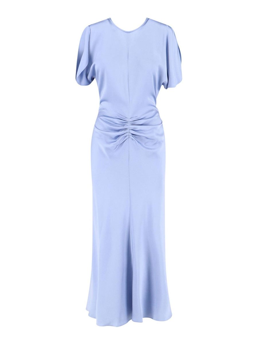 Victoria Beckham Robe Au Genou - Bleu