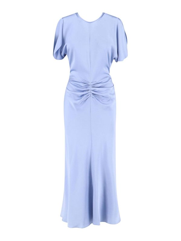 Victoria Beckham Robe Au Genou - Bleu