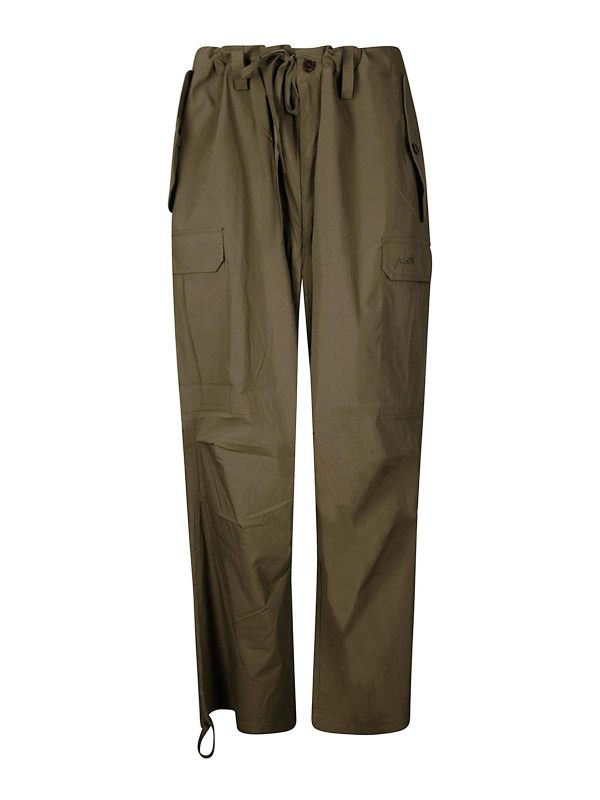 P. A.R. O.S. H. Pantalons Décontractés - Vert Foncé