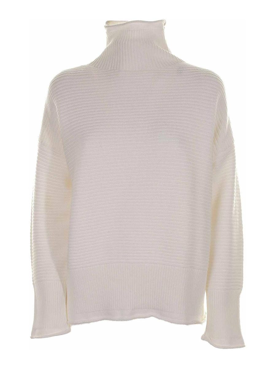 Eleventy Pull Col Roulé - Blanc