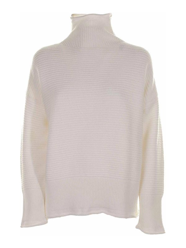 Eleventy Pull Col Roulé - Blanc