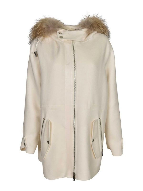 P. A.R. O.S. H. Manteau Court - Crème