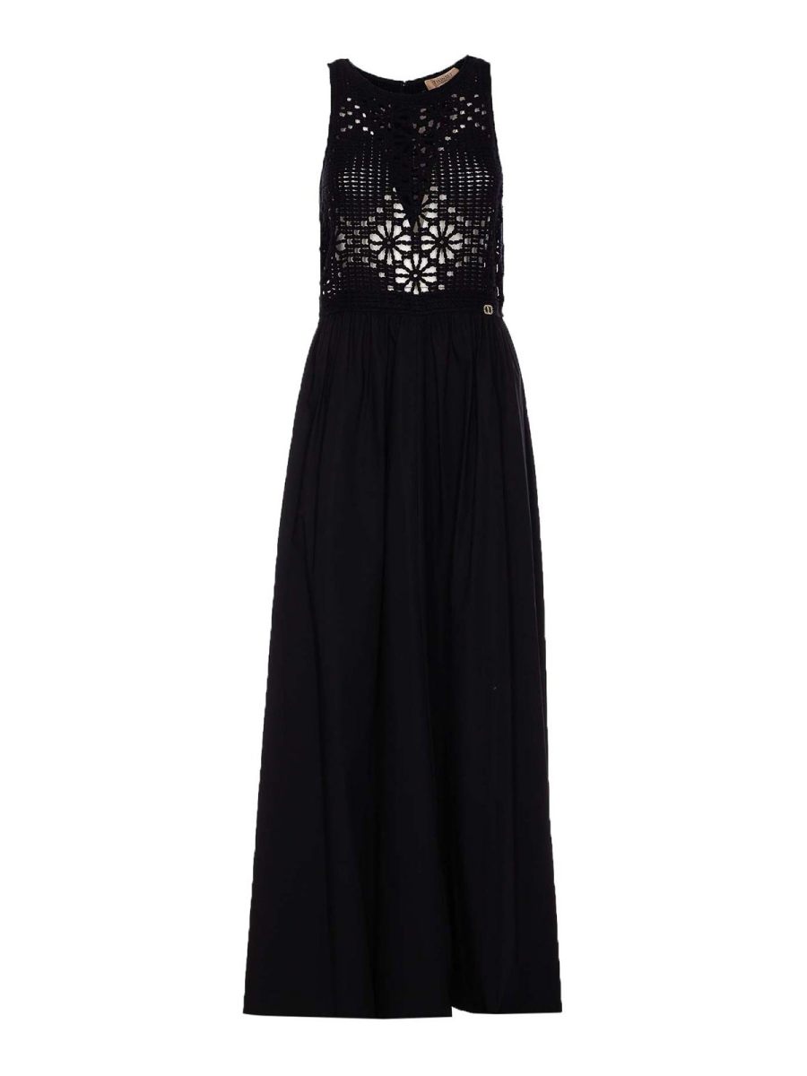 Twinset Robe Au Genou - Noir