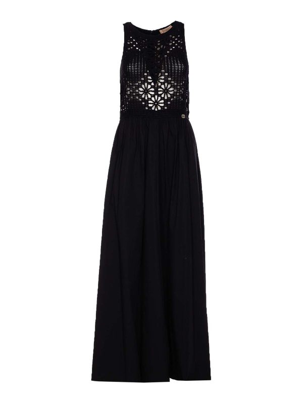Twinset Robe Au Genou - Noir