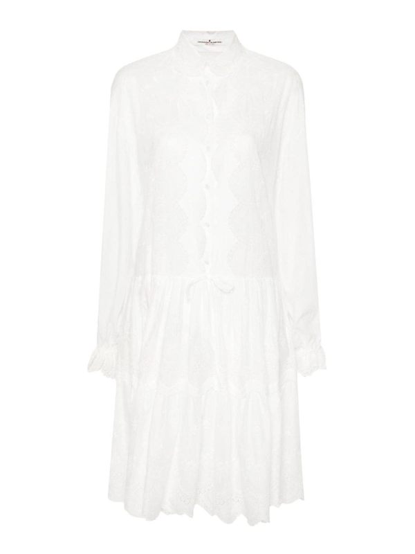 Ermanno Scervino Robe Au Genou - Blanc