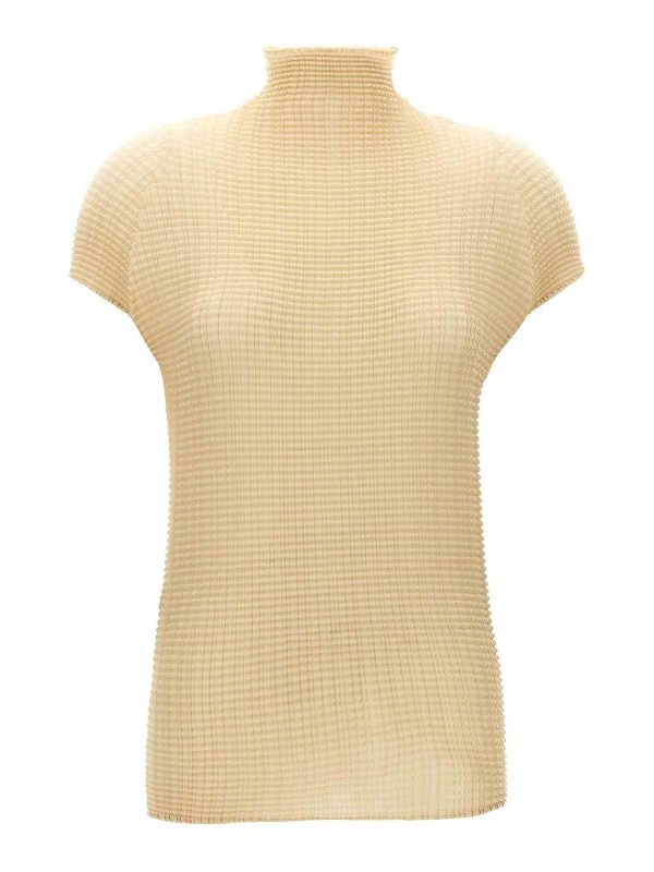 Pleats Please Issey Miyake T-Shirt - Beige