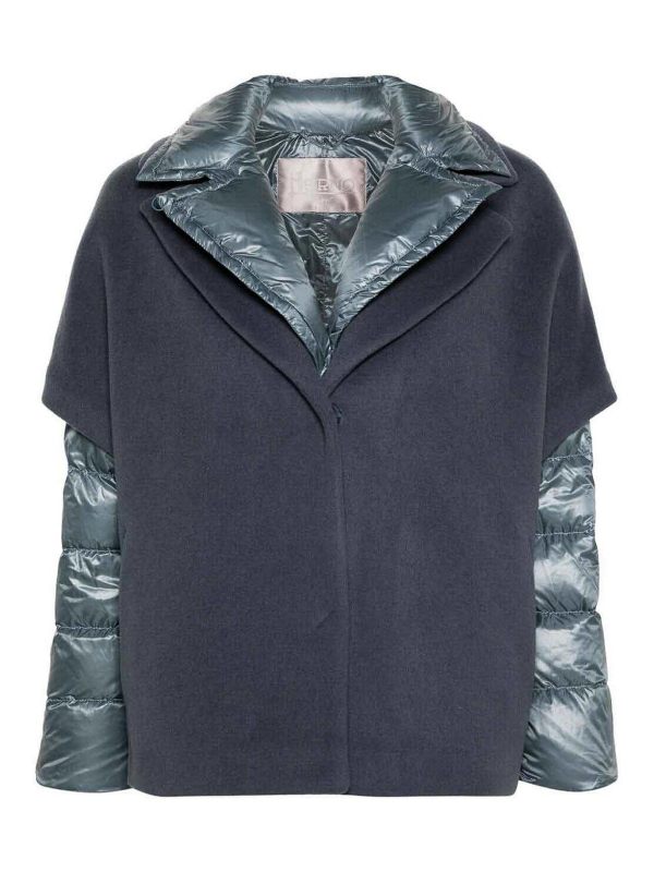Herno Manteau Court - Bleu Clair