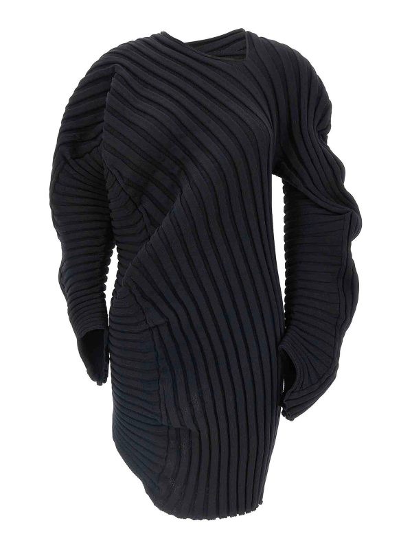 Pleats Please Issey Miyake Top - Noir