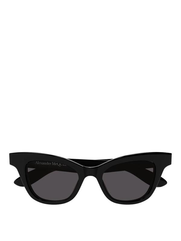 Alexander Mcqueen Lunettes De Soleil - Noir