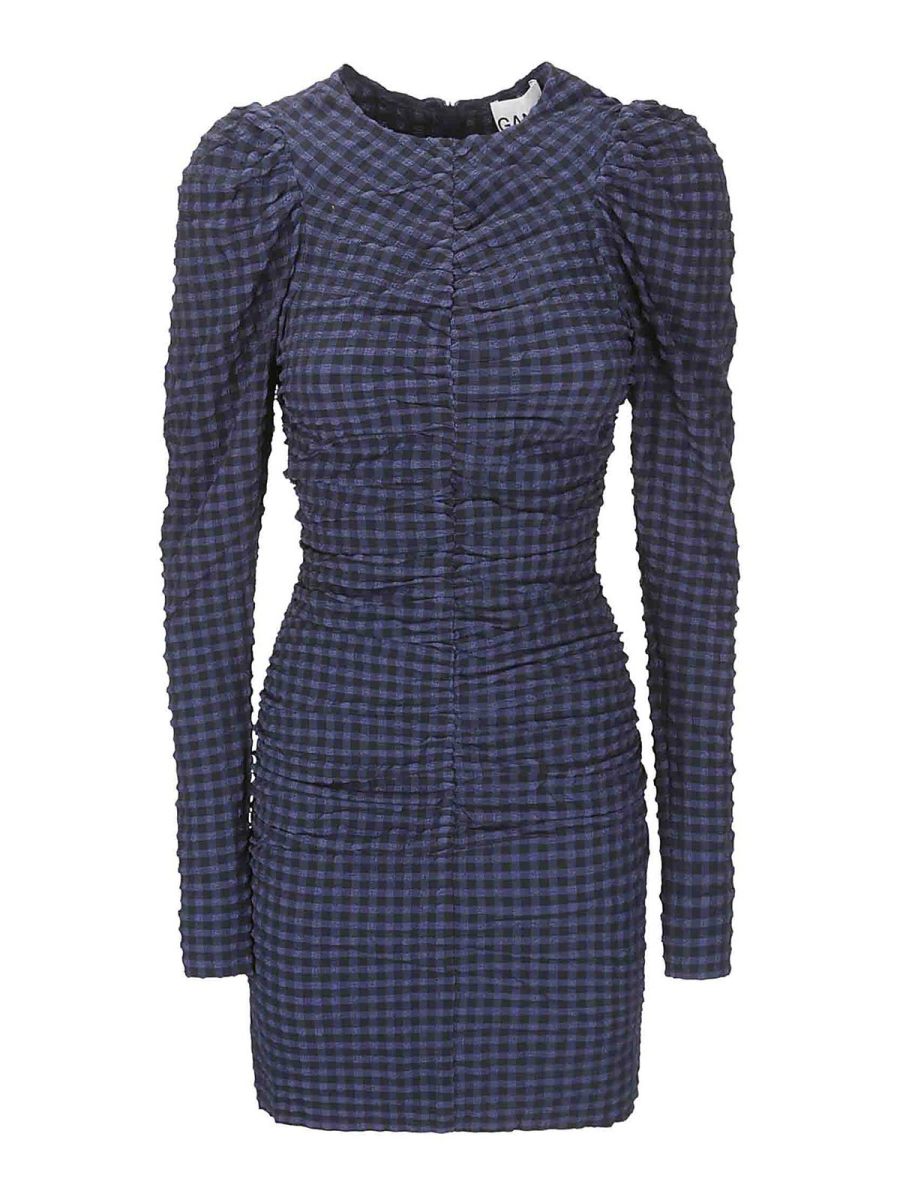 Ganni Robe Courte - Bleu