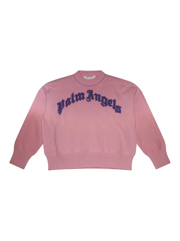Palm Angels Pull Col Rond - Rose