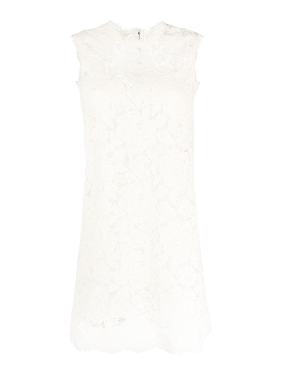 Dolce & Gabbana Robe Au Genou - Blanc