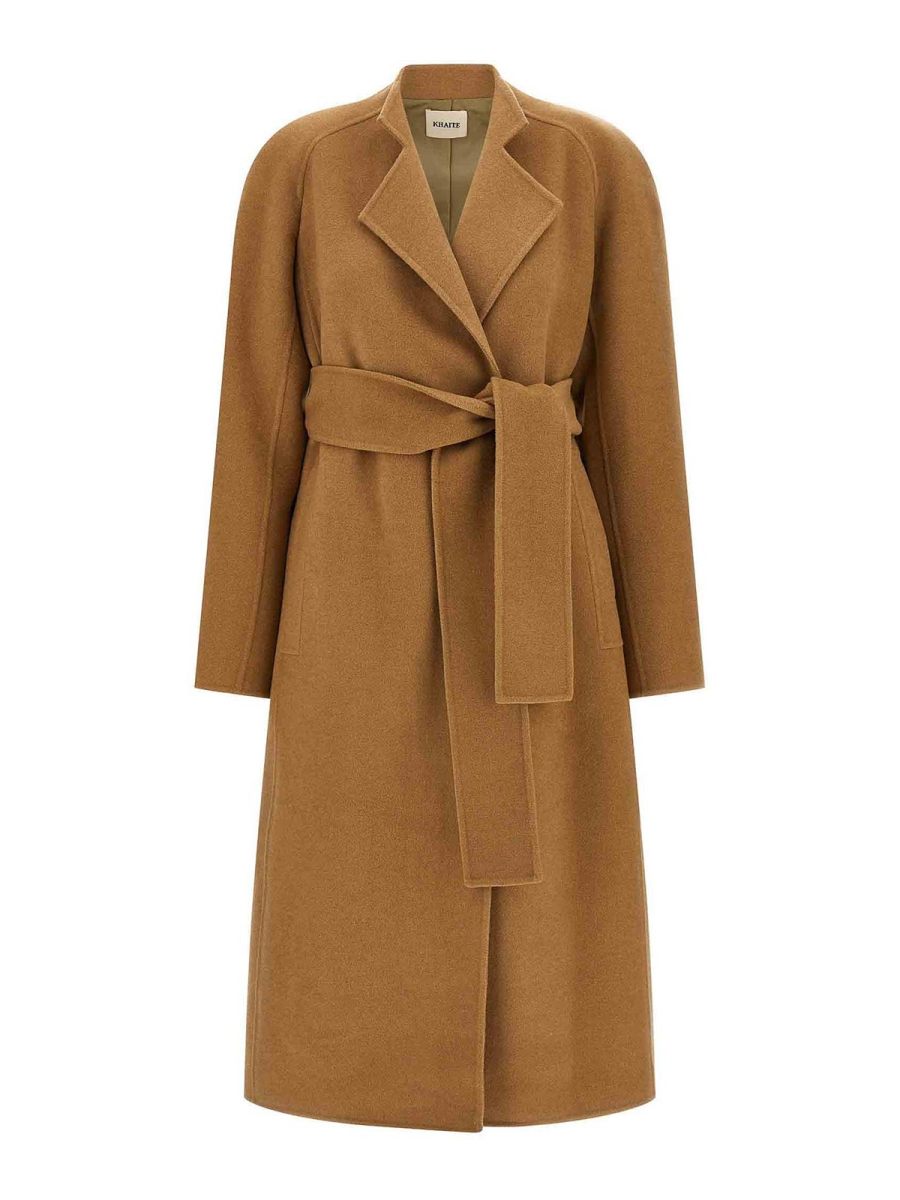 Khaite Manteau Court - Marron