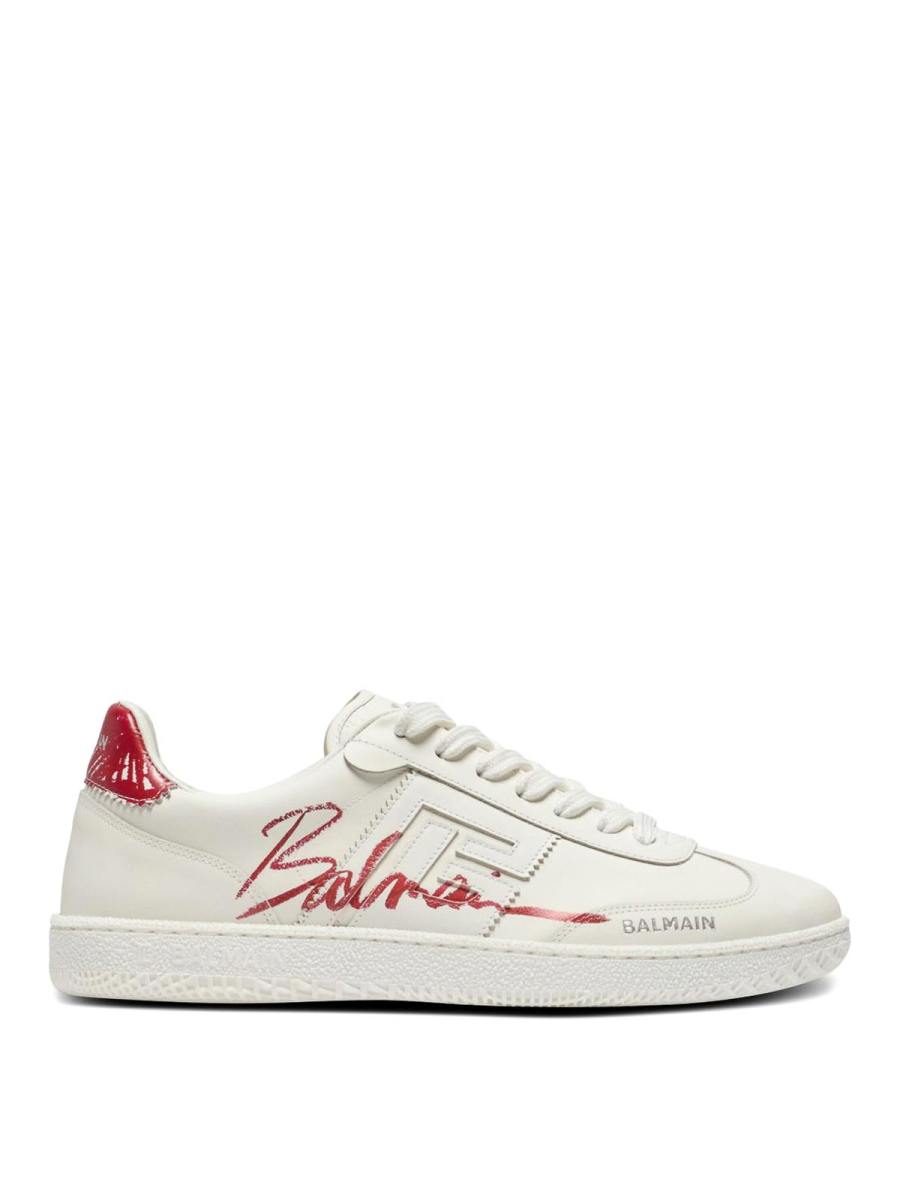 Balmain Baskets - Rouge