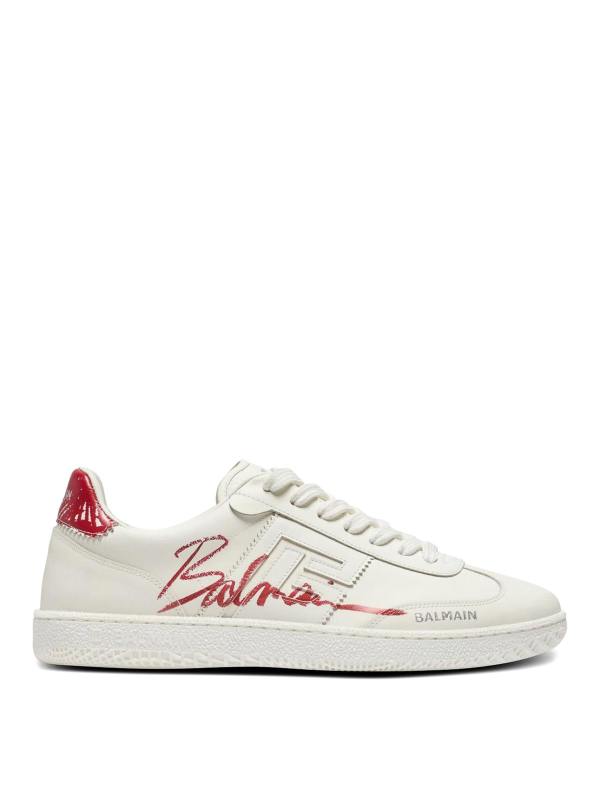 Balmain Baskets - Rouge