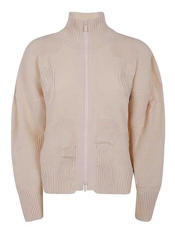 Pleats Please Issey Miyake Veste Casual - Blanc