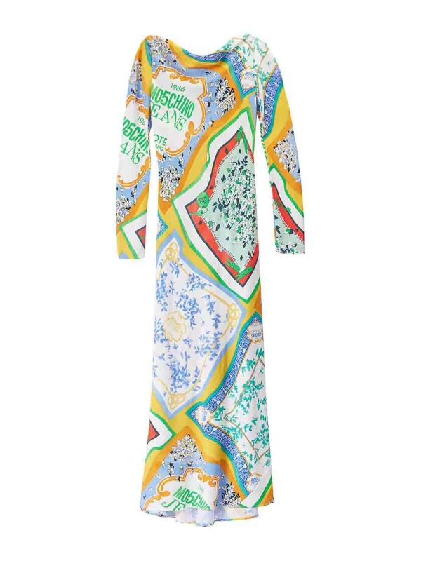 Moschino Jeans Robe De Soirée - Multicolore