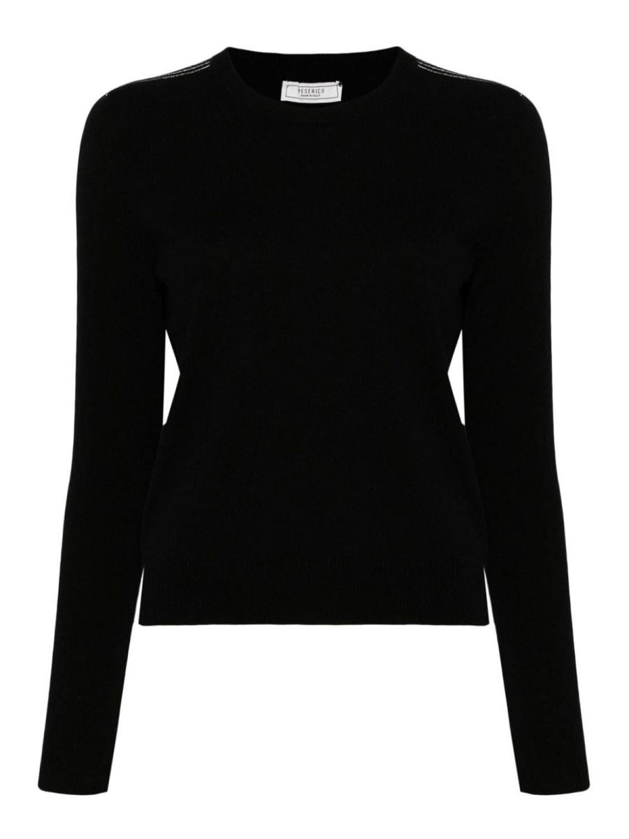 Peserico Pull Col Rond - Noir