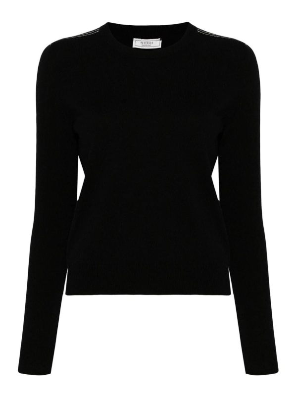 Peserico Pull Col Rond - Noir