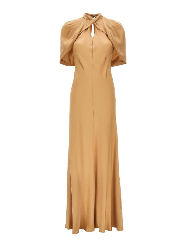 Alberta Ferretti Maxi Robe - Beige