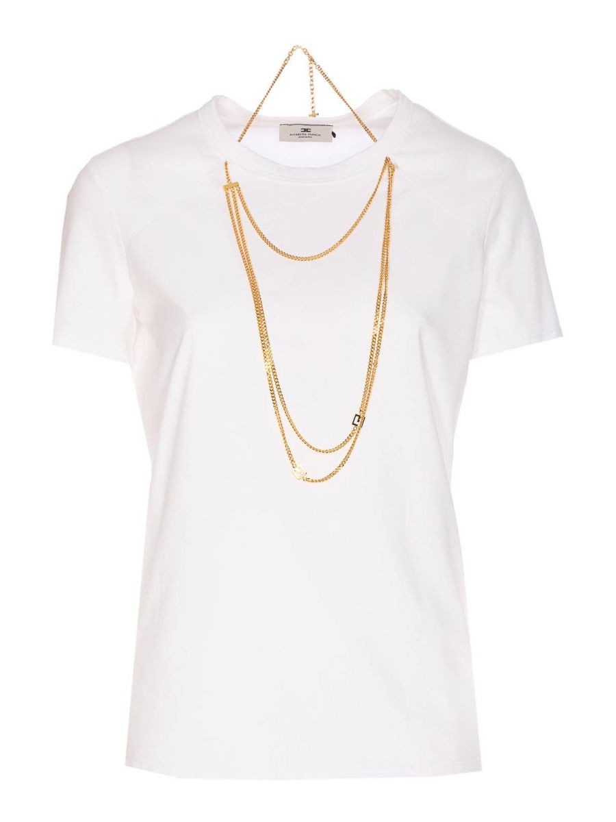 Elisabetta Franchi T-Shirt - Blanc