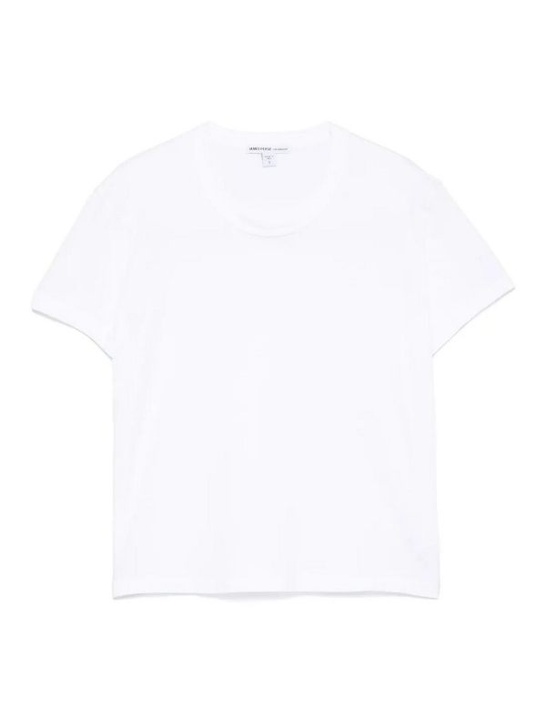 James Perse Pull Col Rond - Blanc