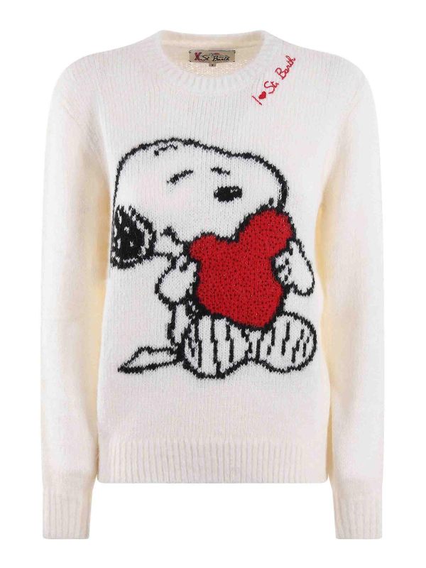 Mc2 Saint Barth Pull Col Rond - Snoopy Heart