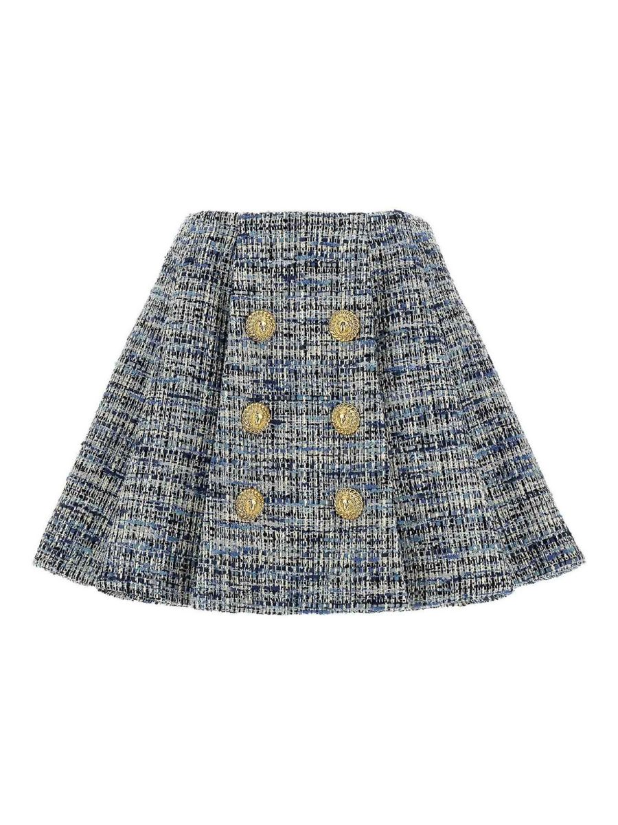 Balmain Jupe Midi - Bleu