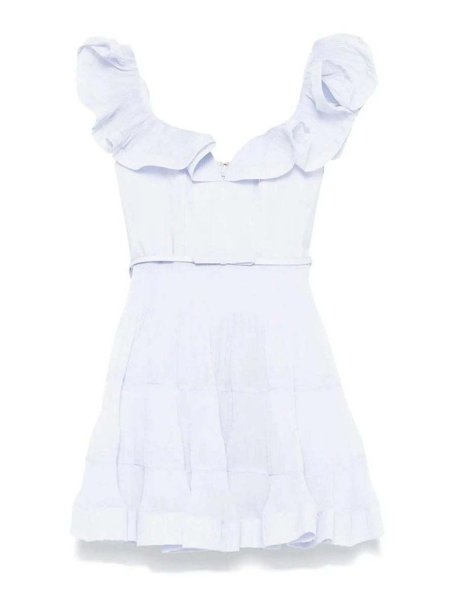 Zimmermann Robe Au Genou - Bleu Clair
