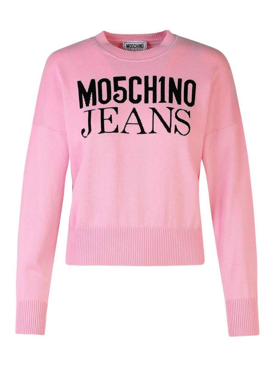 Moschino Jeans Pull Col Rond - Couleur Chair