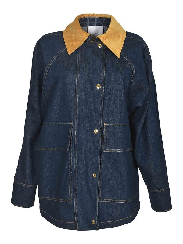 Patou Manteau Court - Bleu