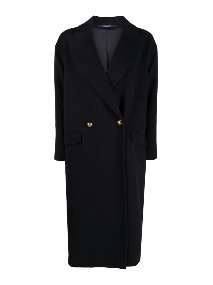 Tagliatore Manteau Au Genou - Noir