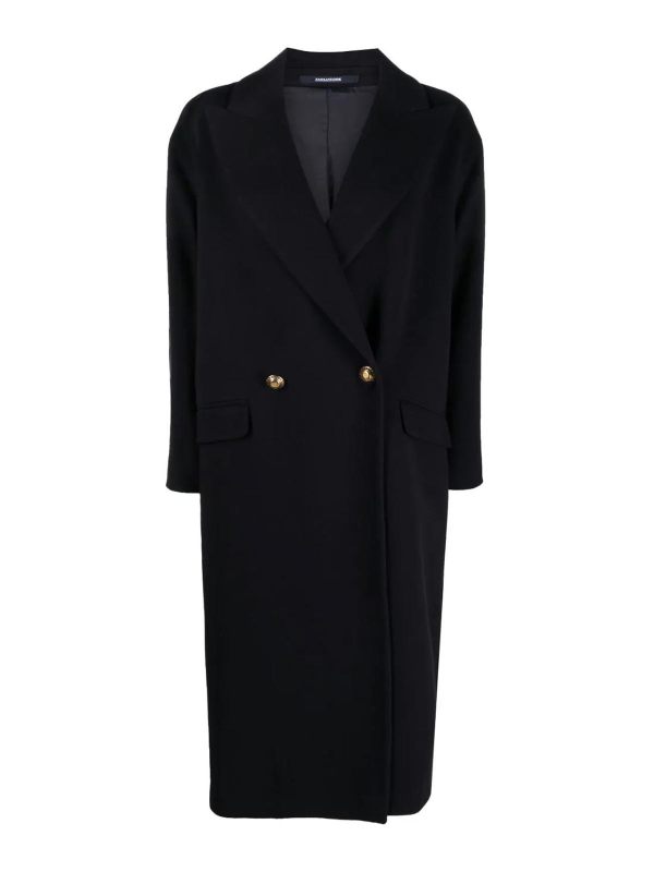 Tagliatore Manteau Au Genou - Noir