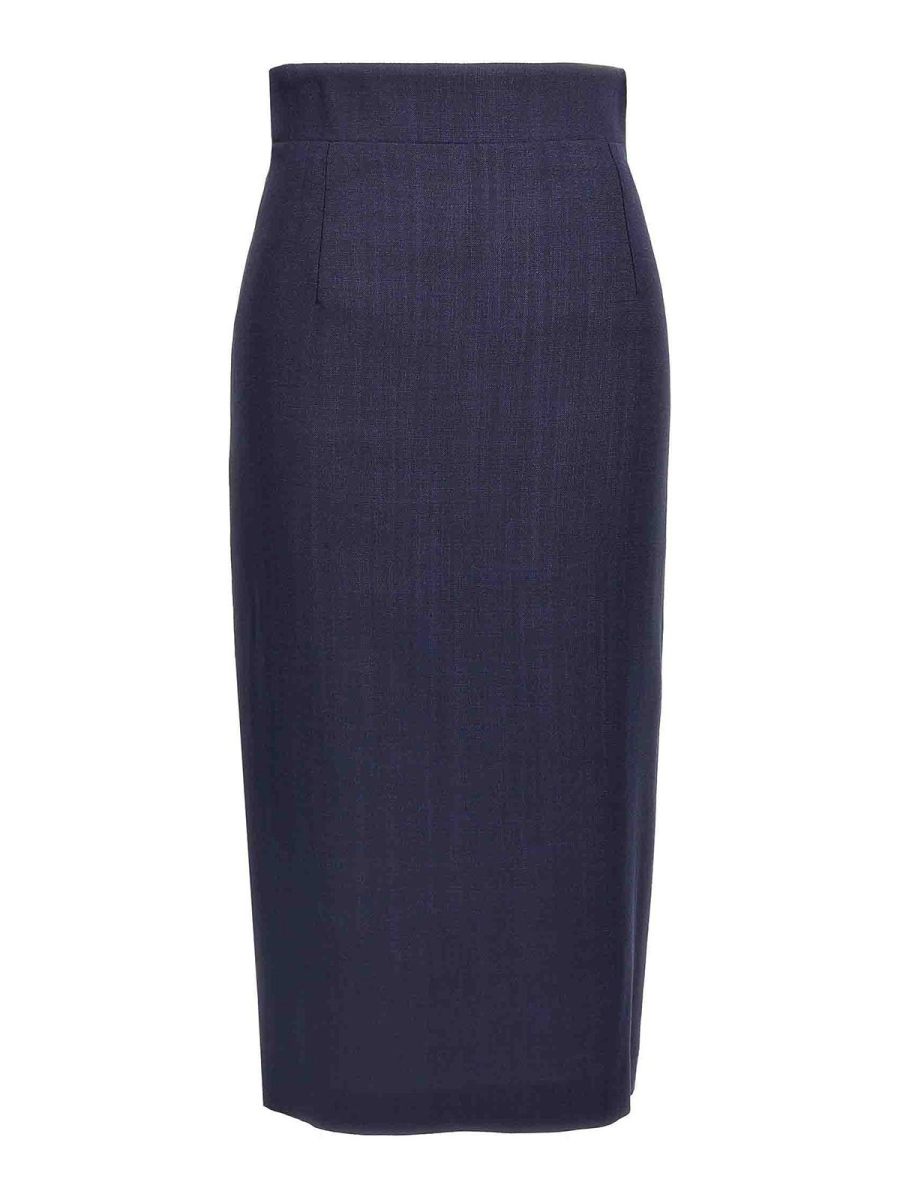 Tagliatore Jupe Midi - Bleu