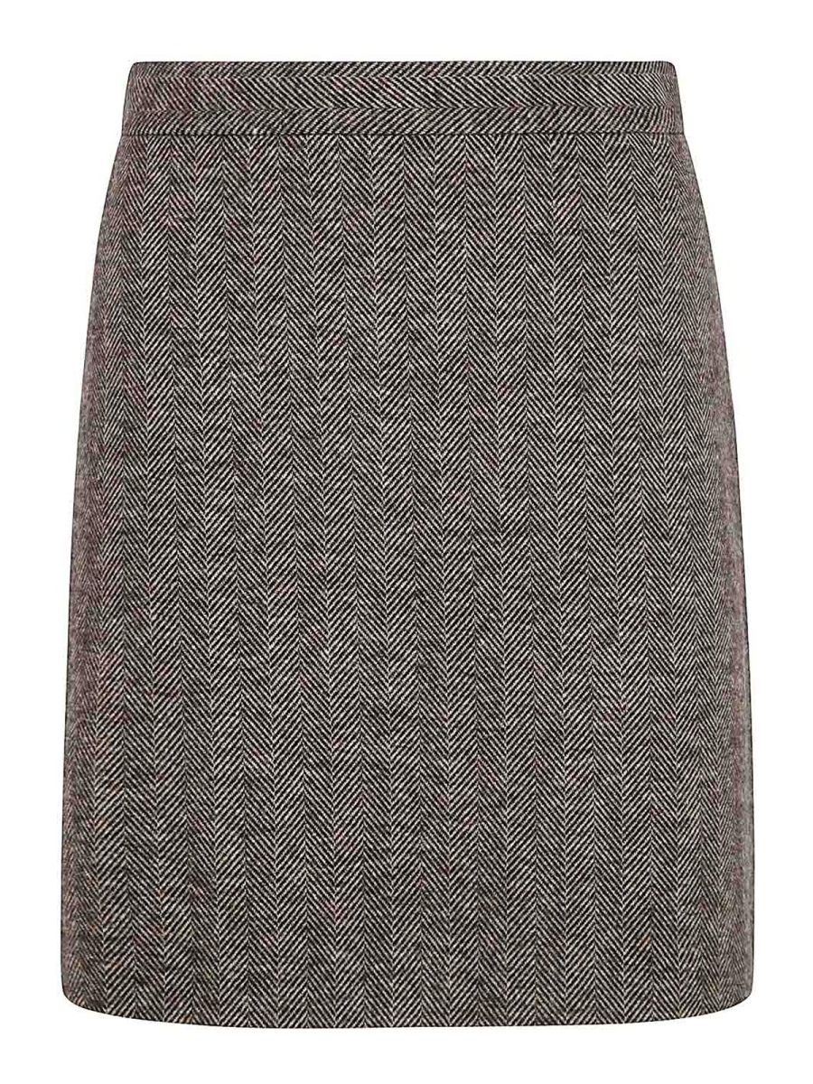 Harris Wharf London Mini Jupe - Marron