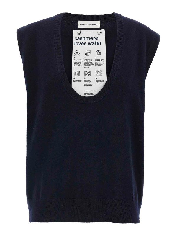 Extreme Cashmere Gilet - Bleu