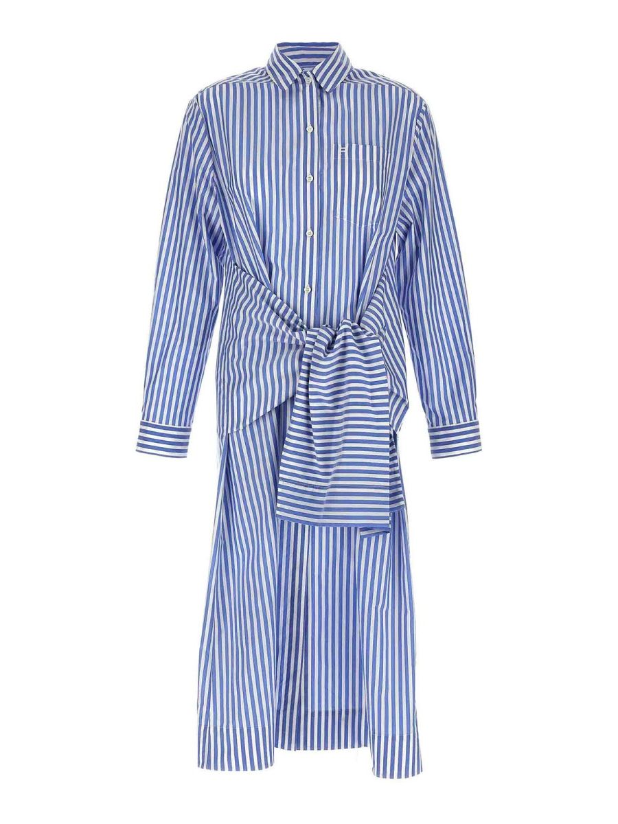 Philosophy di Lorenzo Serafini Robe Au Genou - Bleu Clair