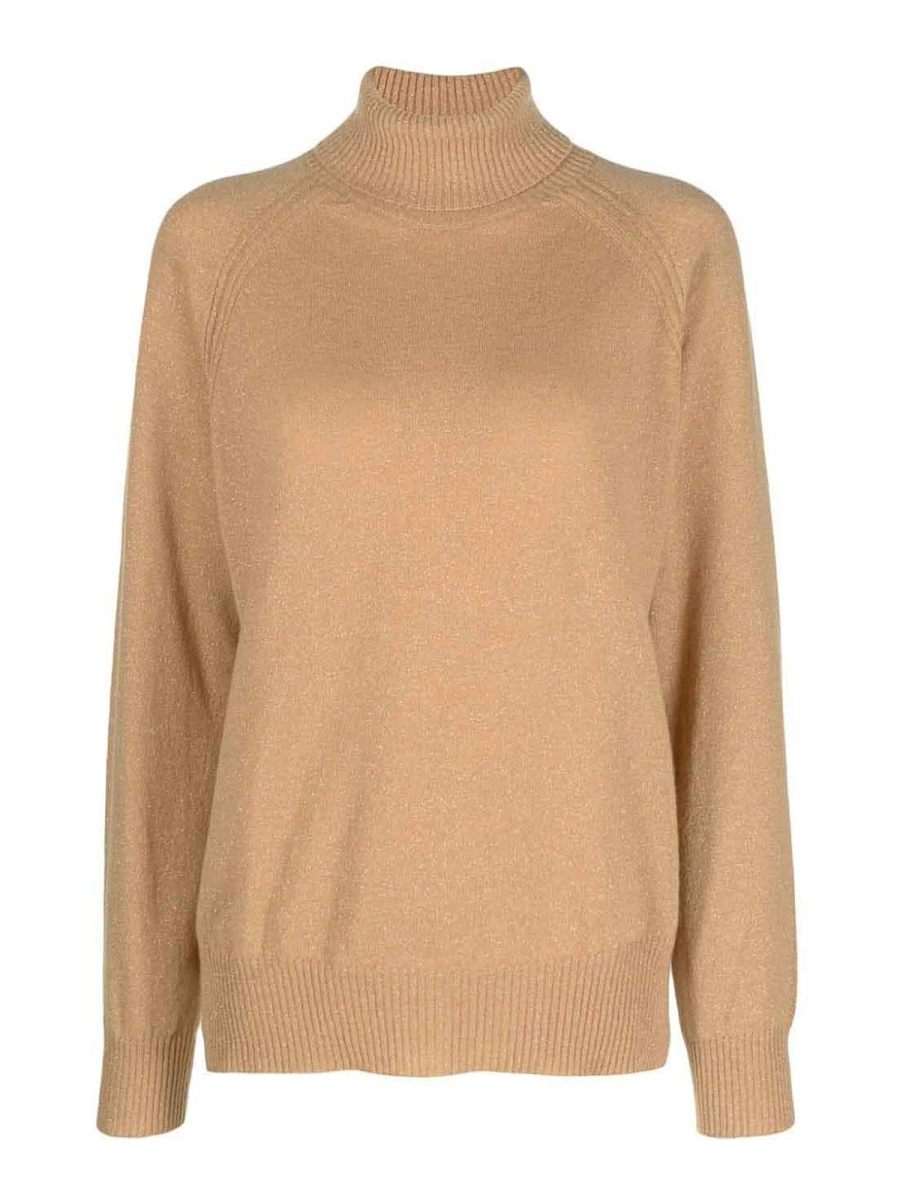 Twinset Pull Col Roulé - Marron