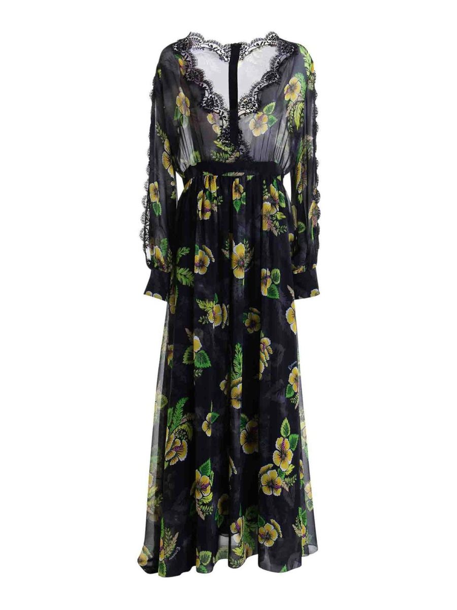 Ermanno Scervino Robe Au Genou - Noir