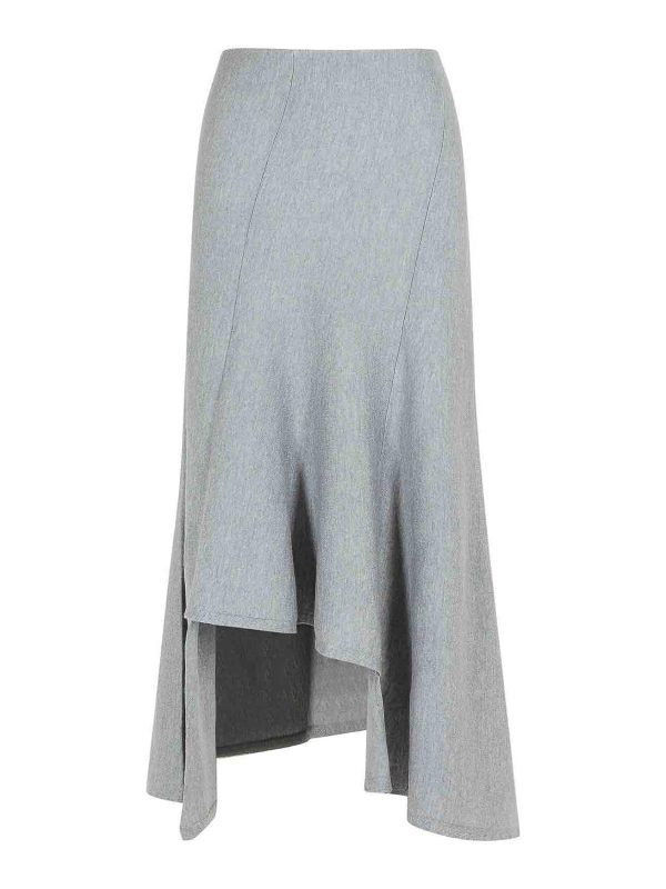 Khaite Jupe Midi - Gris
