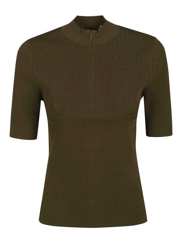 Tory Burch Pull Col Rond - Vert